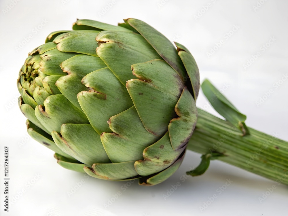 Obraz premium artichoke on a green background