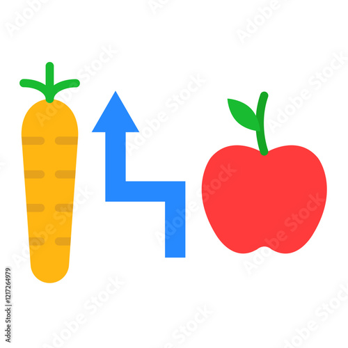Calorie Intake Icon Style
