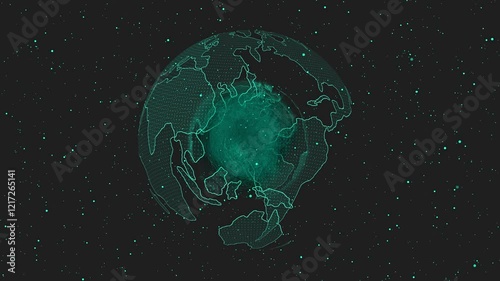 Earth and space map