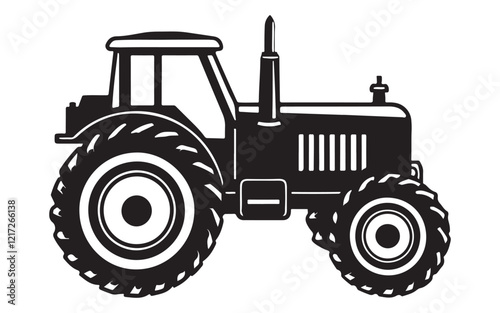 tractor isolated on white background