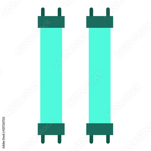 Fluorescent Lamp Icon Style