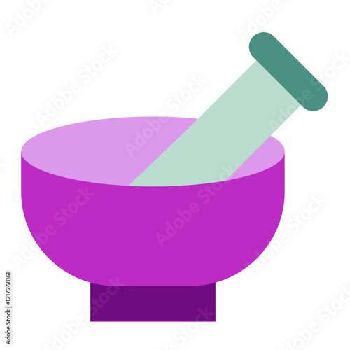 Mortar And Pestle Icon Style
