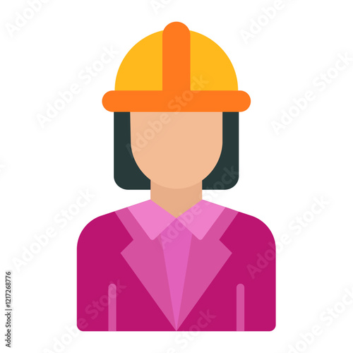 Engineer Female Icon Style