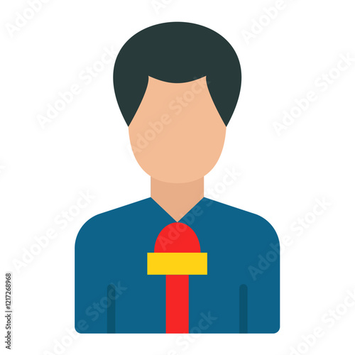 Journalist Male Icon Style