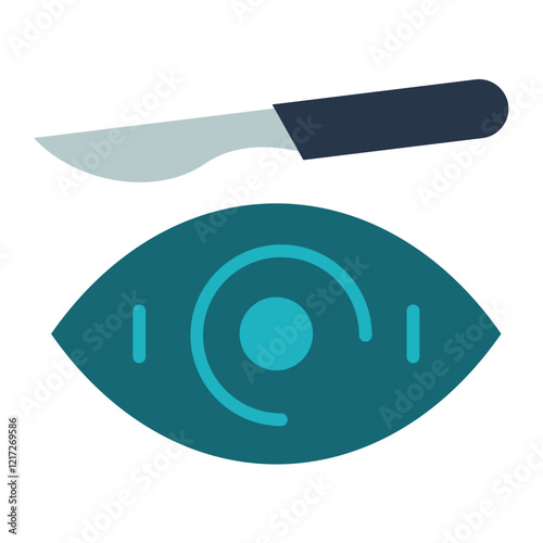 Eye Surgery Icon Style