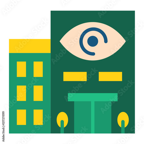 Optometry Clinic Icon Style