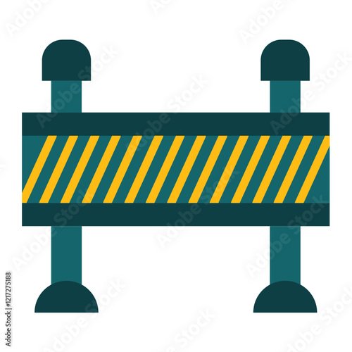 Road Barrier Icon Style