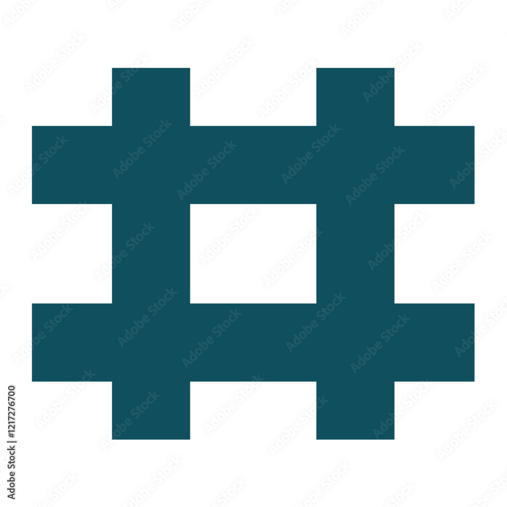 Obraz premium Hashtag Icon Style