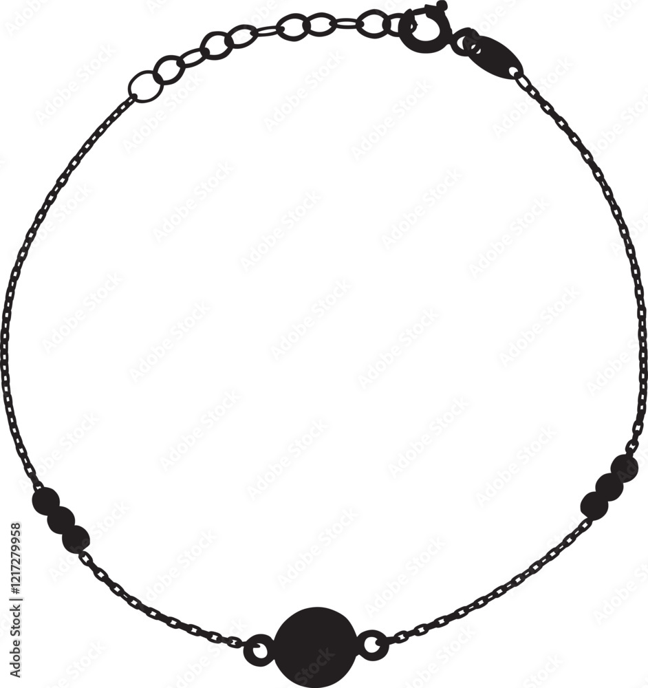 Naklejka premium chain isolated on white