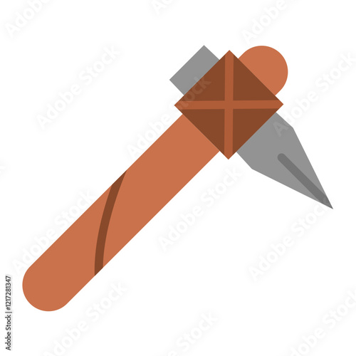 Prehistoric Tool Icon Style