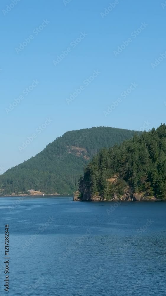 Buoy Floating in a Mountain Lake Vancouver Island Buoy Floating in a Mountain Lake Vancouver Island