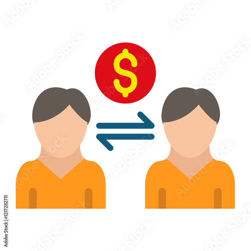 Peer to Peer Lending Icon Style