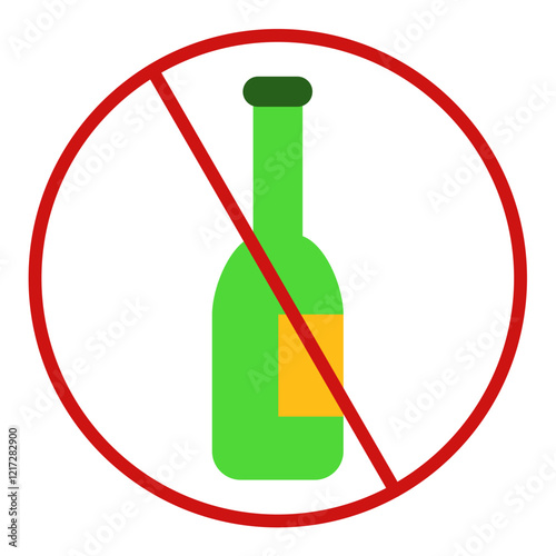 Alcohol Addiction Icon Style