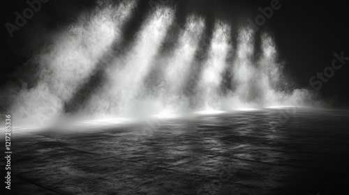 Texture overlays with a mystery fog effect for text or space. Incorporates smoke chemistry and a神秘 vibe on a clean background. Stock illustration