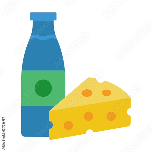 Dairy Products Icon Style