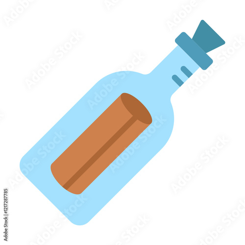 Message In Bottle Icon Style