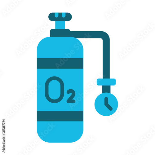 Oxygen Tank Icon Style