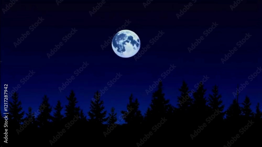moon in the night moon in the night