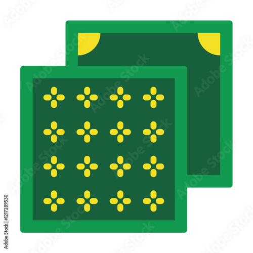 Decorative Textile Icon Style