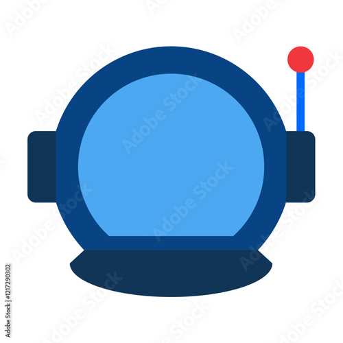 Astronaut Helmet Icon Style