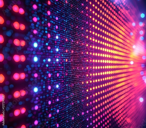 Wallpaper Mural Macro photo capturing the texture of TV pixels Torontodigital.ca