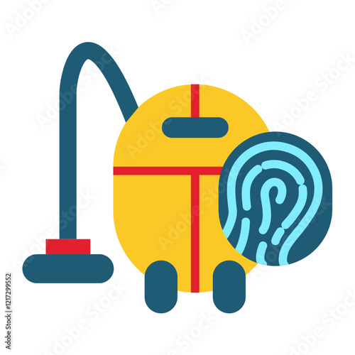 Biometric Vacuum Icon Style