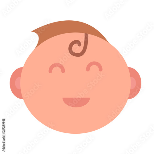 Smiling Baby Icon Style