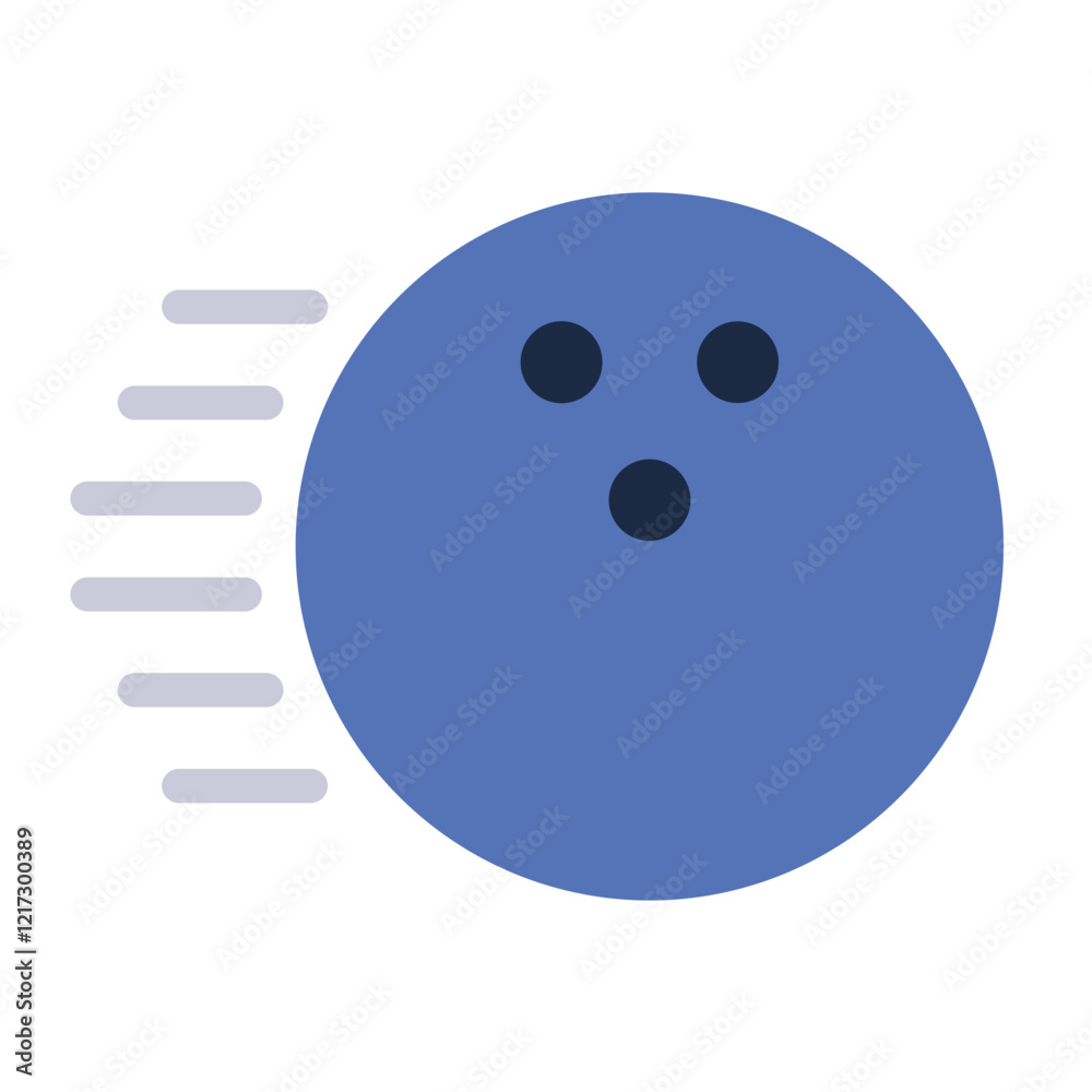 Fototapeta premium Ball Speed Icon Style