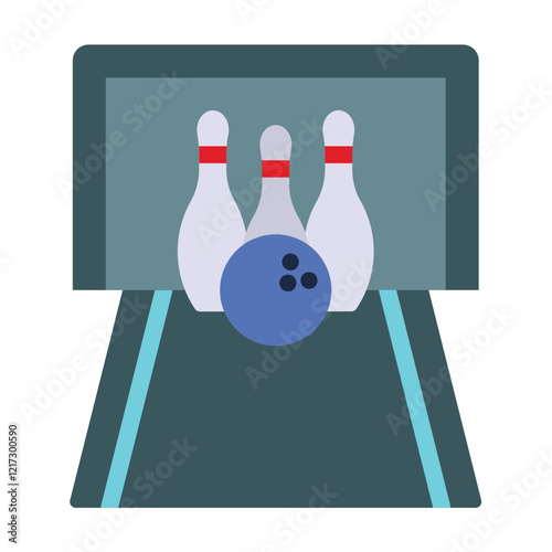 Bowling Lane Icon Style