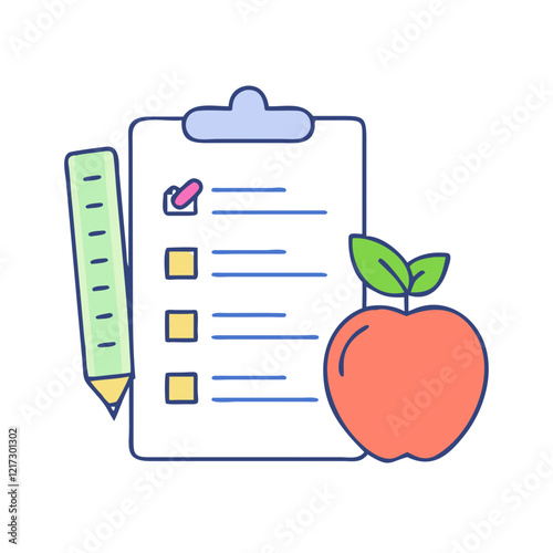 diet plan icon, diet plan vector illustration-simple illustration of diet plan, perfect for diet plan logos and icons