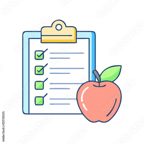 diet plan icon, diet plan vector illustration-simple illustration of diet plan, perfect for diet plan logos and icons