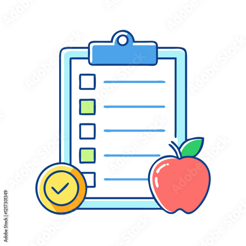 diet plan icon, diet plan vector illustration-simple illustration of diet plan, perfect for diet plan logos and icons
