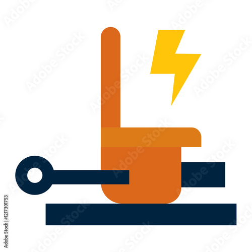 Electric Chair Icon Style