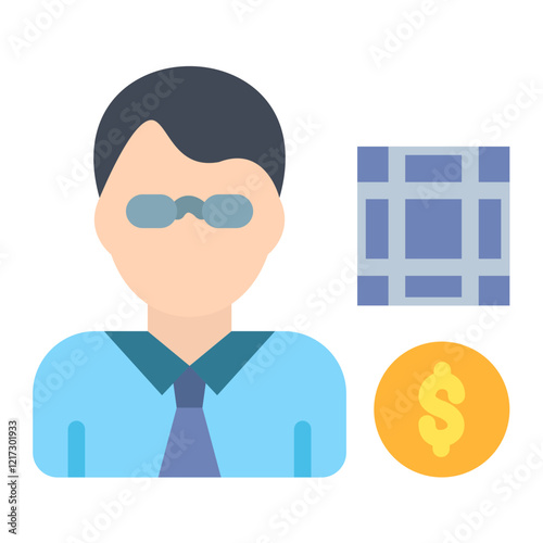 Accountant Icon Style