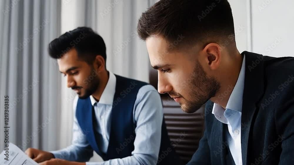 Document, accountant and business man on laptop with sales revenue, reading report and savings. Computer, paperwork and auditor check information, profit comparison or financial bookkeeping in office Document, accountant and business man on laptop with sales revenue, reading report and savings. Computer, paperwork and auditor check information, profit comparison or financial bookkeeping in office