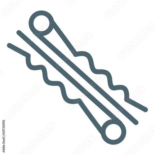 Hair Pin Icon Style