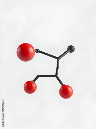 Methyl isobutyl ketone molecule. photo