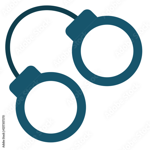 Hand Cuffs Icon Style