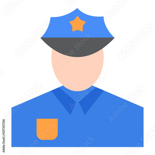 Police Man Icon Style