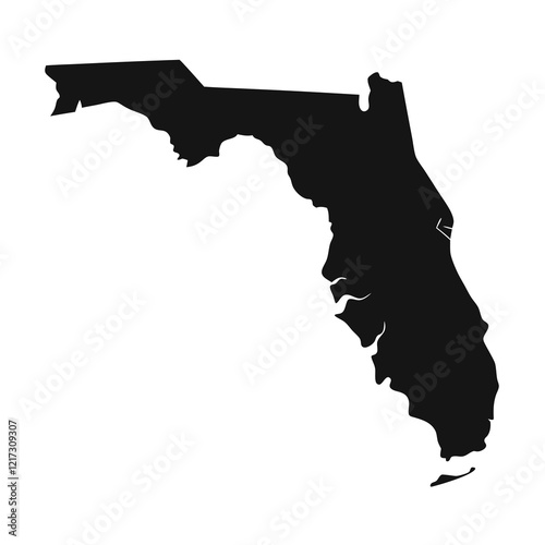 Silhouette of the State of Florida map