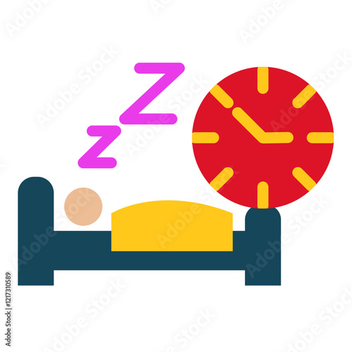 Healthy Sleeping Icon Style