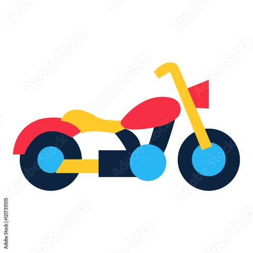 Motorcycle Adventure Icon Style