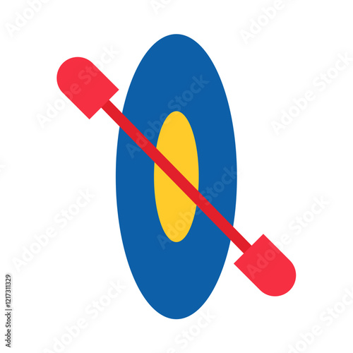 Kayaking Icon Style