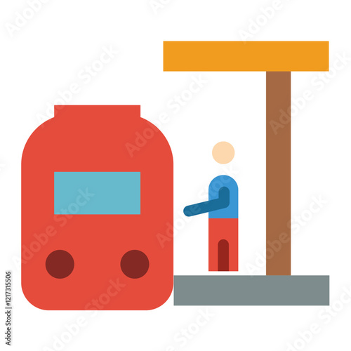 Train Platform Icon Style