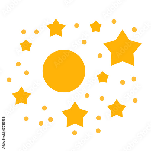 Glowing Star Icon Style