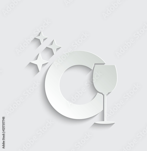 clean dishes icon vector kitchet sign 