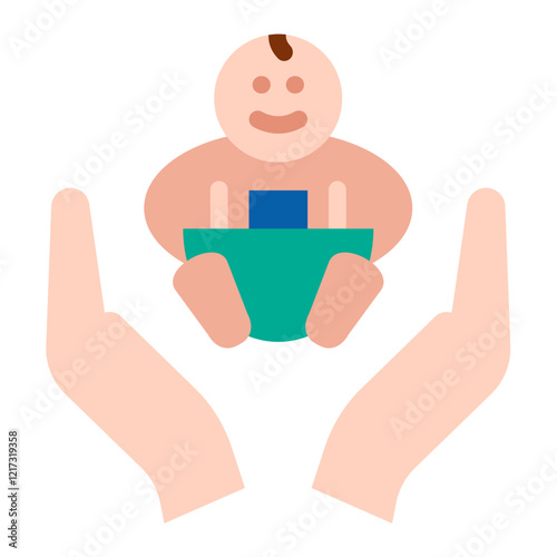 Child Care Icon Style