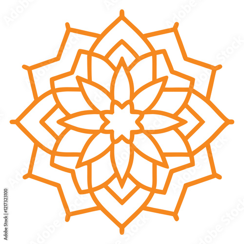 Unique Islamic Mandala Art for Mindful Meditation