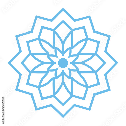 Unique Islamic Mandala Art for Mindful Meditation