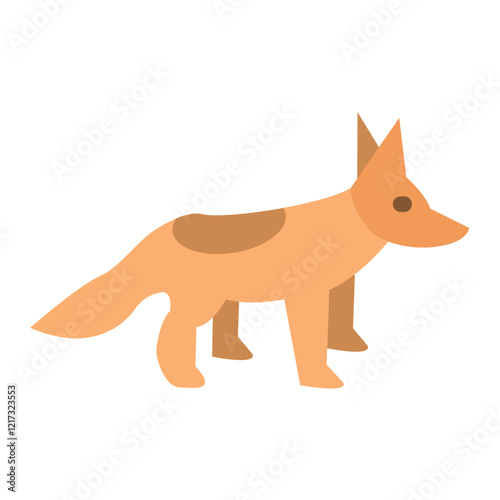 Fennec Fox Icon Style